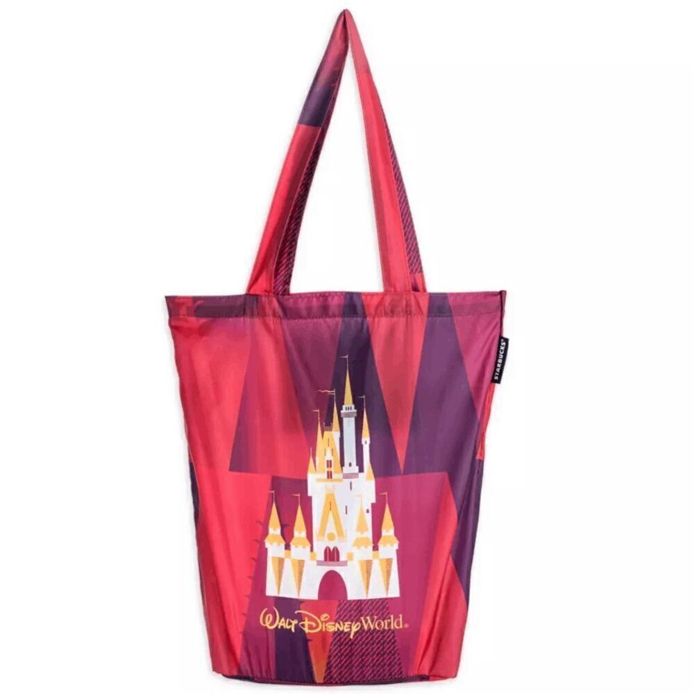 Walt Disney World Cinderella Castle Starbucks Tote Bag w/ Pouch NEW SEALED